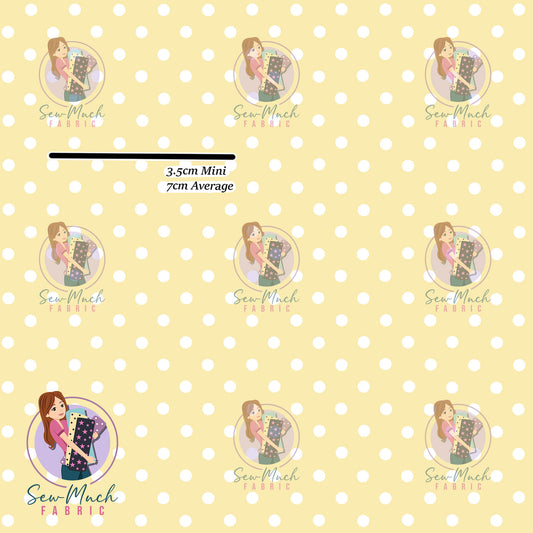 Yellow Polka | Woven | Retail | Average Scale