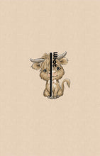Load image into Gallery viewer, SEPTEMBER Pre-Order (2): Highland Cow Beige Bows | PANEL |

