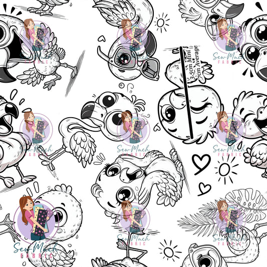 Colour in Flamingo | Woven | Retail | Average Scale