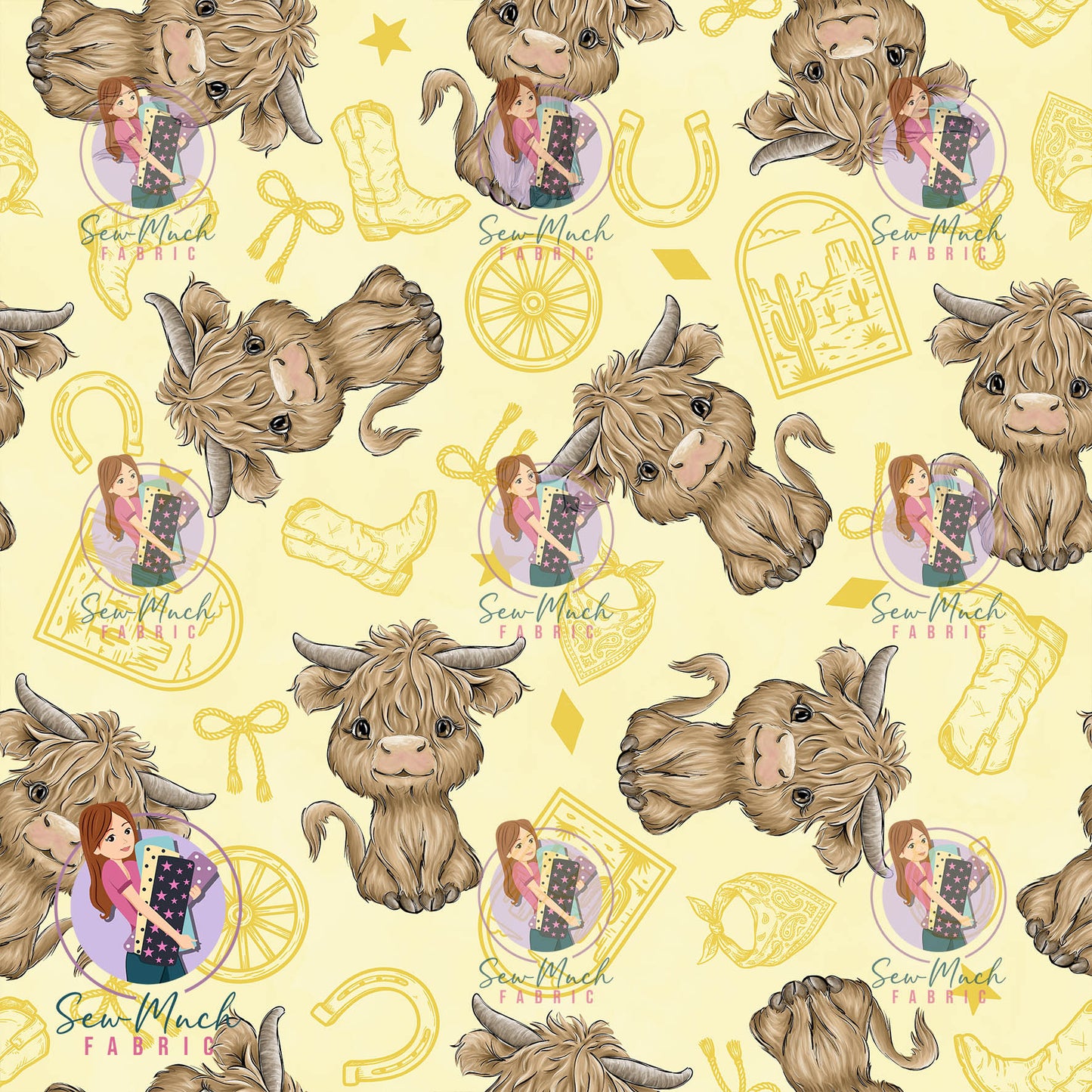 AUGUST Pre-Order (2): Highland Cow Western Yellow