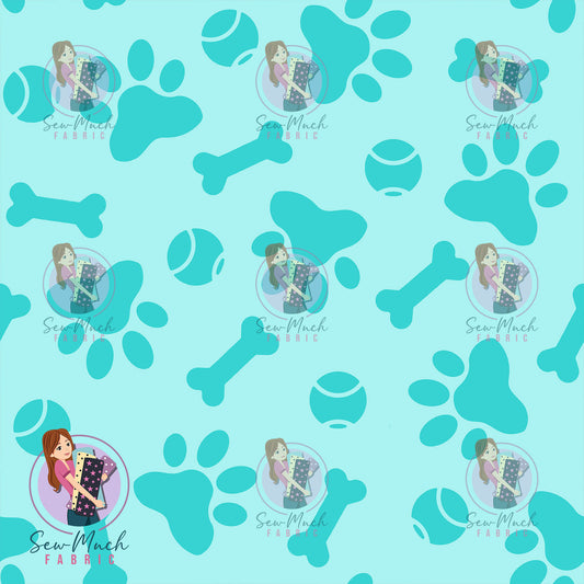 Paw Prints Teal | Pre-Order |