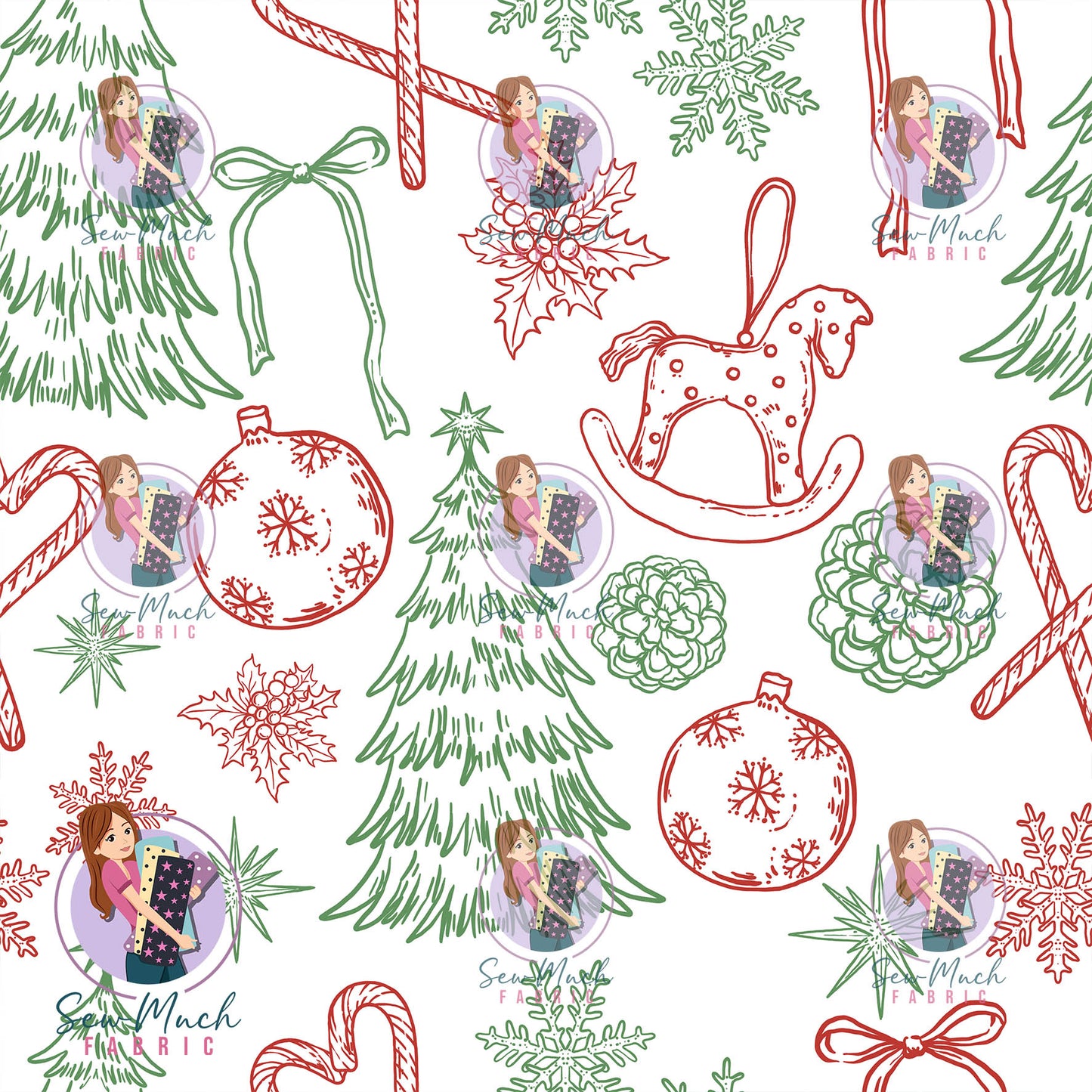 CHRISTMAS Pre-Order: Red & Green Ornaments