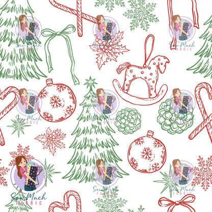 CHRISTMAS Pre-Order: Red & Green Ornaments