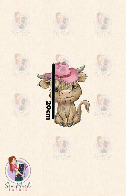 AUGUST Pre-Order (2): Highland Cow Wild & Free PANEL
