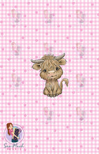 Load image into Gallery viewer, NOVEMBER Pre-Order (2): Highland Cows Pink | PANEL |
