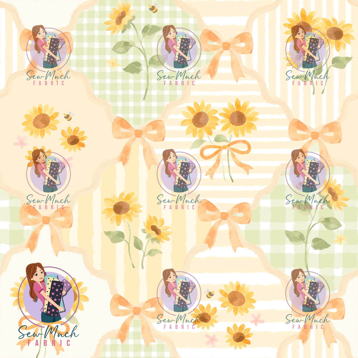 Sunflower Bows | Woven | Retail | Average Scale