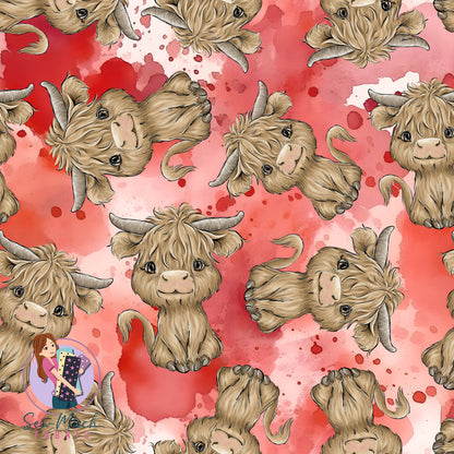 Highland Cow Red | Woven | Retail | Average Scale