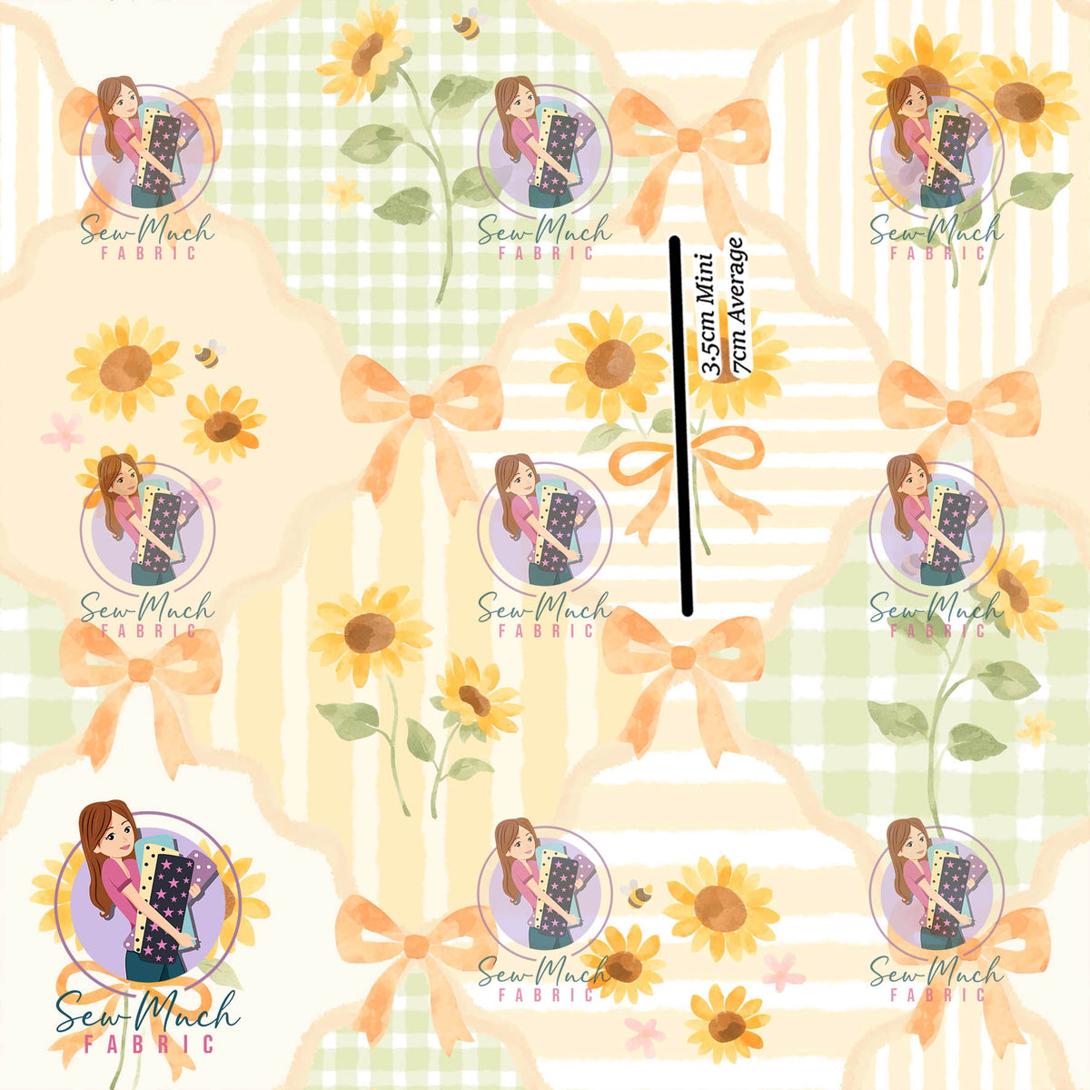 Sunflower Bows | Woven | Retail | Average Scale