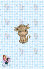 Load image into Gallery viewer, NOVEMBER Pre-Order (2): Highland Cows Blue | PANEL |
