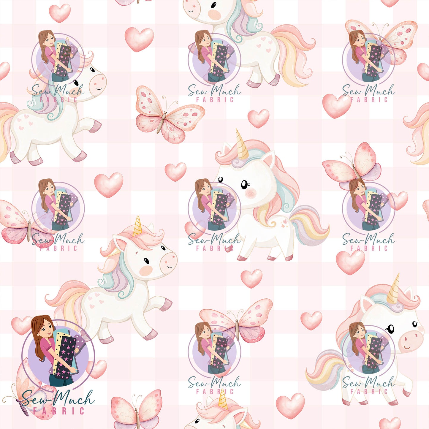 JULY Pre-Order (1): Unicorn Pink Gingham
