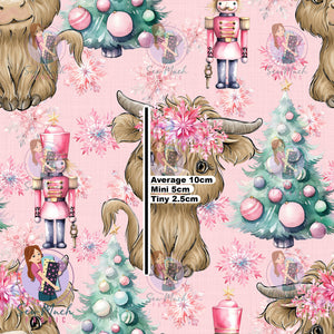 CHRISTMAS Pre-Order: Highland Cow Pink