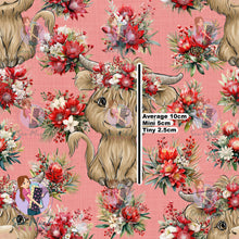 Load image into Gallery viewer, CHRISTMAS Pre-Order: Highland Cow Aussie Floral
