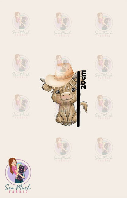 SEPTEMBER Pre-Order (1): Highland Cow Aussie Outback PANEL