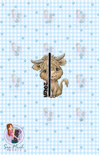 Load image into Gallery viewer, NOVEMBER Pre-Order (2): Highland Cows Blue | PANEL |
