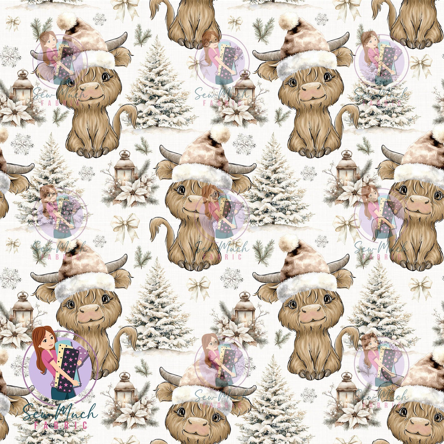 Christmas: Highland Cow Winter Wonderland | Woven | Retail | MINI Scale