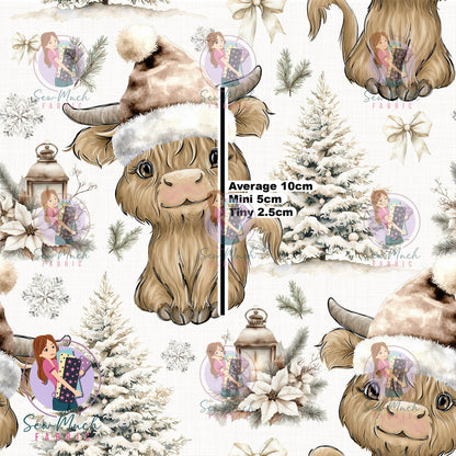 Christmas: Highland Cow Winter Wonderland | Woven | Retail | MINI Scale