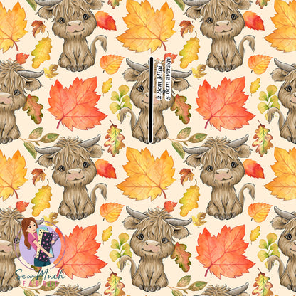 Highland Cow Autumn | Woven | Retail | Average Scale