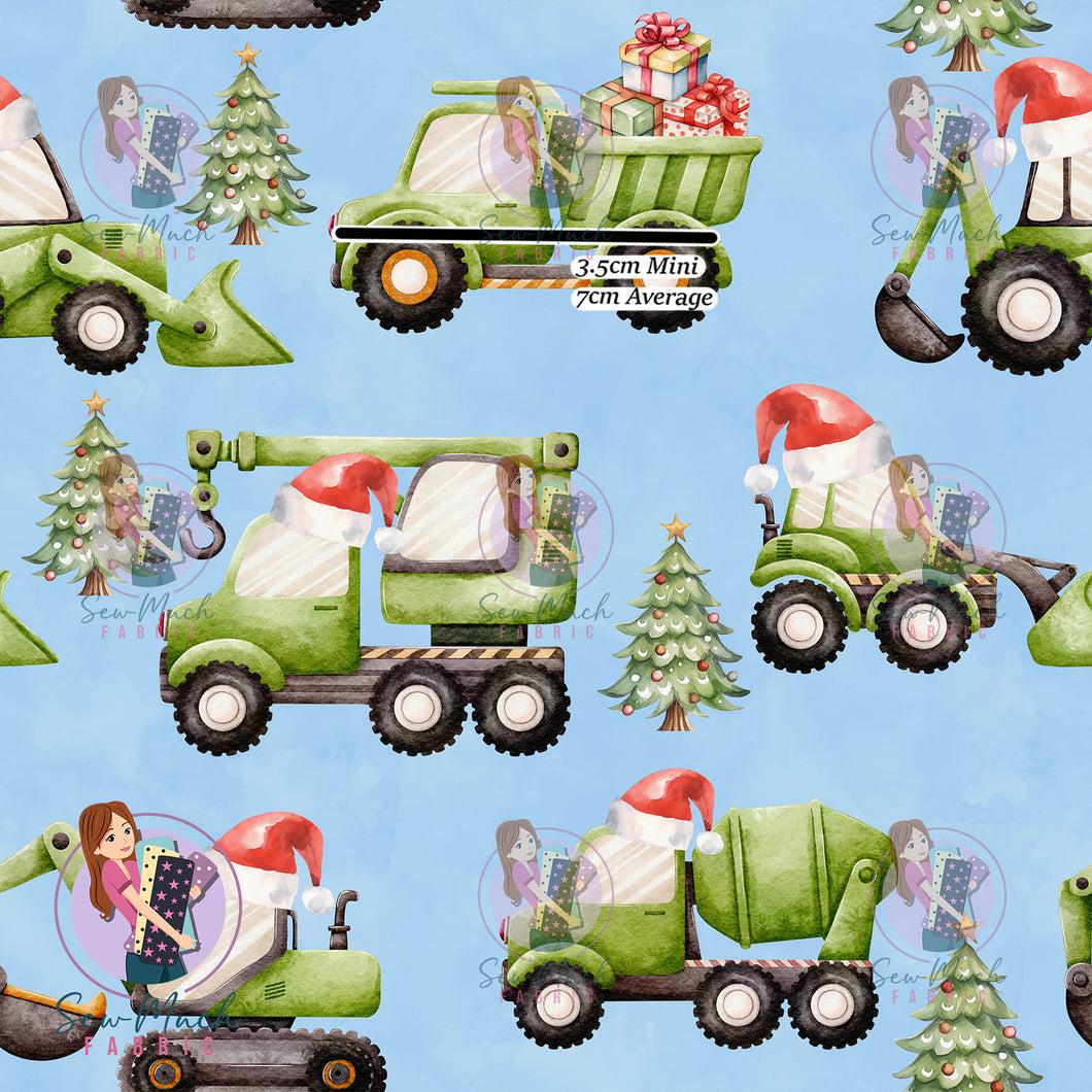 Christmas: Construction Trucks | Knit | Retail | Average Scale