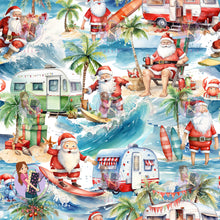Load image into Gallery viewer, Christmas: Santa Surf | Woven | Retail | Average Scale
