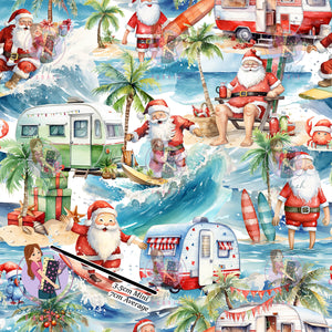 Christmas: Santa Surf | Woven | Retail | Average Scale