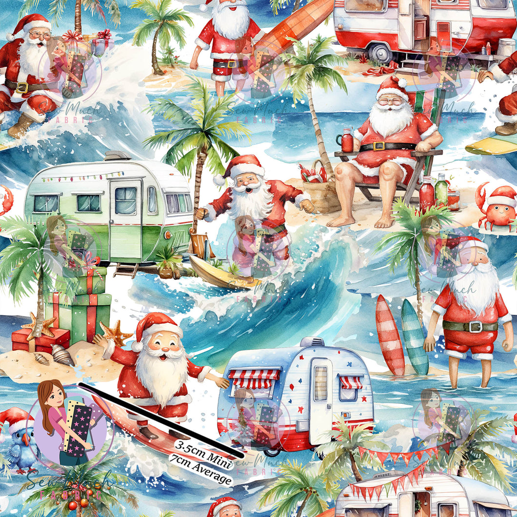 Christmas: Santa Surf | Woven | Retail | Average Scale