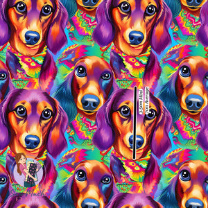 Dachshunds Colourful | Canvas | Retail | Average Scale