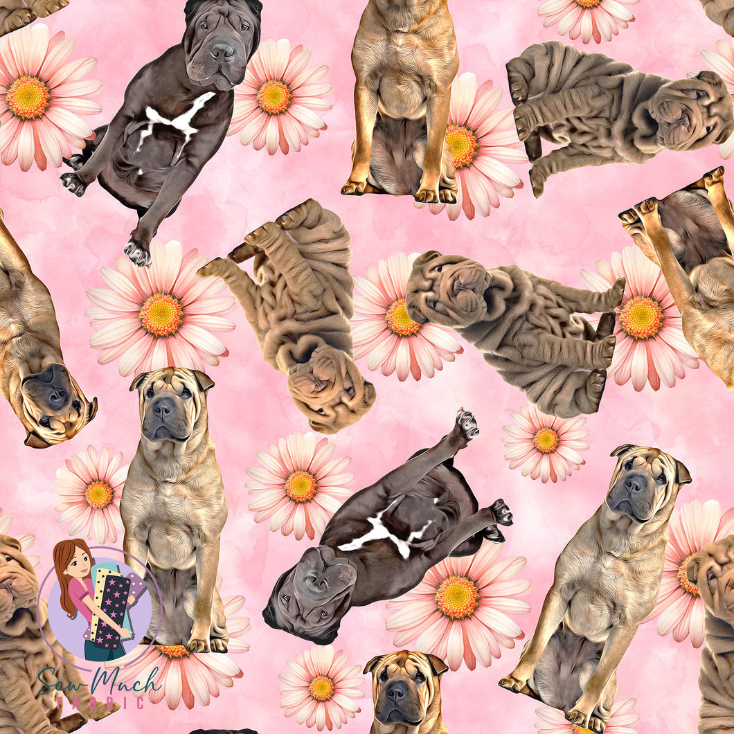 Shar Pei FLORAL | Woven | Retail | Average Scale