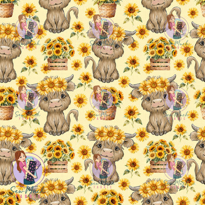 AUGUST Pre-Order (2): Highland Cow Sunflower
