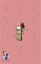 Load image into Gallery viewer, CHRISTMAS Pre-Order: Highland Cow Red Gingham &#39;PANEL&#39;
