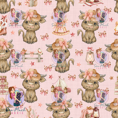 SEPTEMBER Pre-Order (1): Highland Cow Pink Western