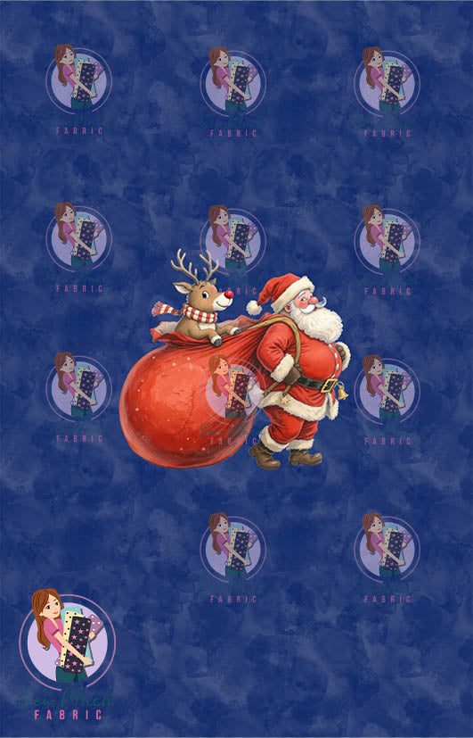 CHRISTMAS Pre-Order: Santa Sack Navy PANEL
