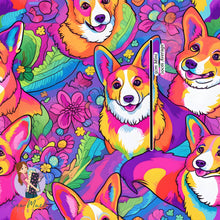 Load image into Gallery viewer, Corgi Colourful| Canvas | Retail | MINI Scale

