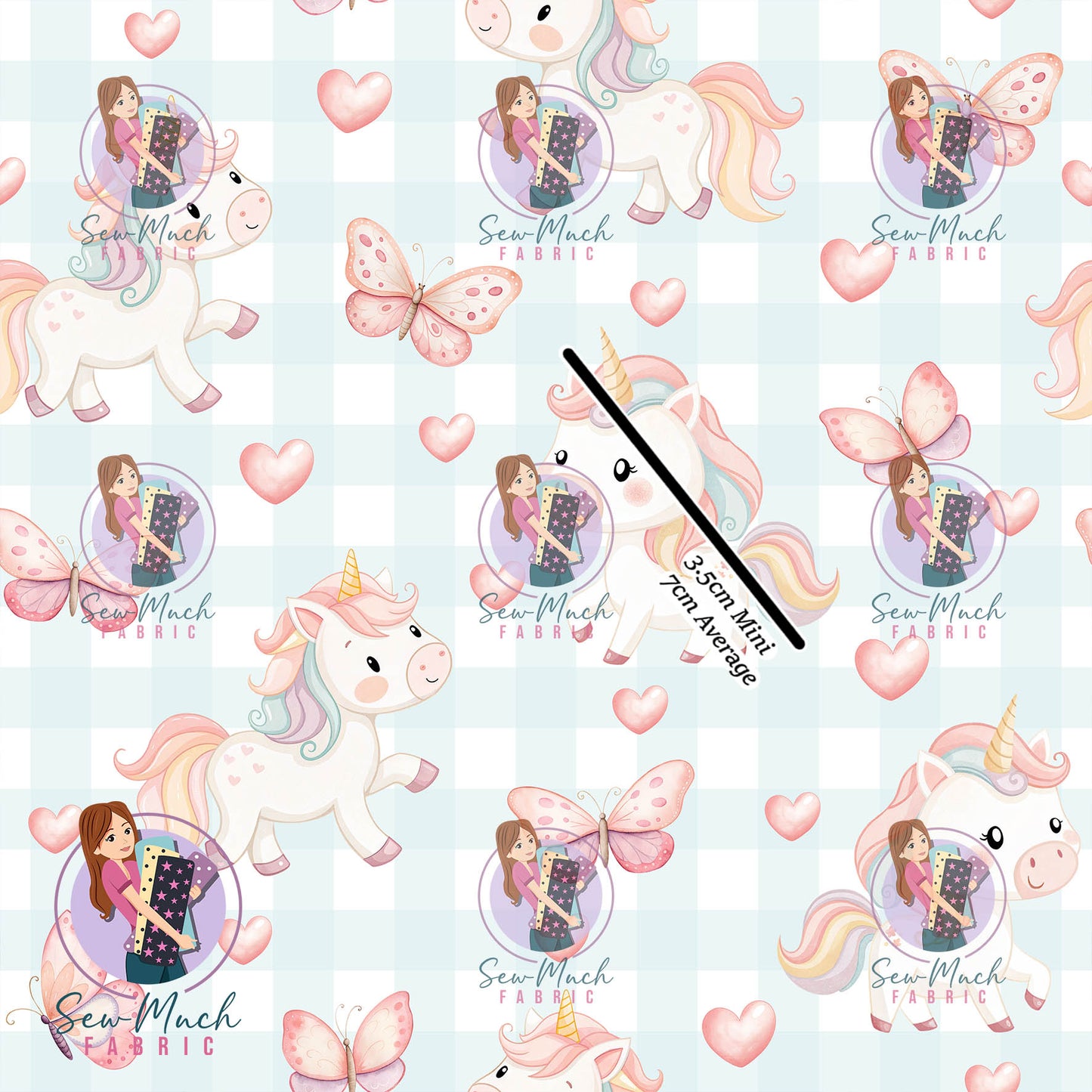 JULY Pre-Order (1): Unicorn Blue Gingham