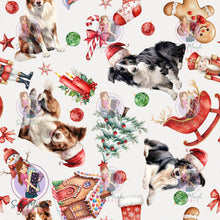 Load image into Gallery viewer, Christmas: Border Collie | Woven | Retail | Average Scale

