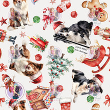Load image into Gallery viewer, Christmas: Border Collie | Woven | Retail | Average Scale
