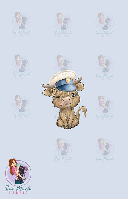 SEPTEMBER Pre-Order (1): Highland Cow Sailor PANEL