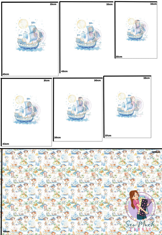 Unlimited Pre-Order: Pirates 'PANEL FOR ROMPERS'