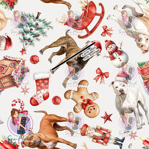 Christmas: Staffy | Woven | Retail | MINI Scale