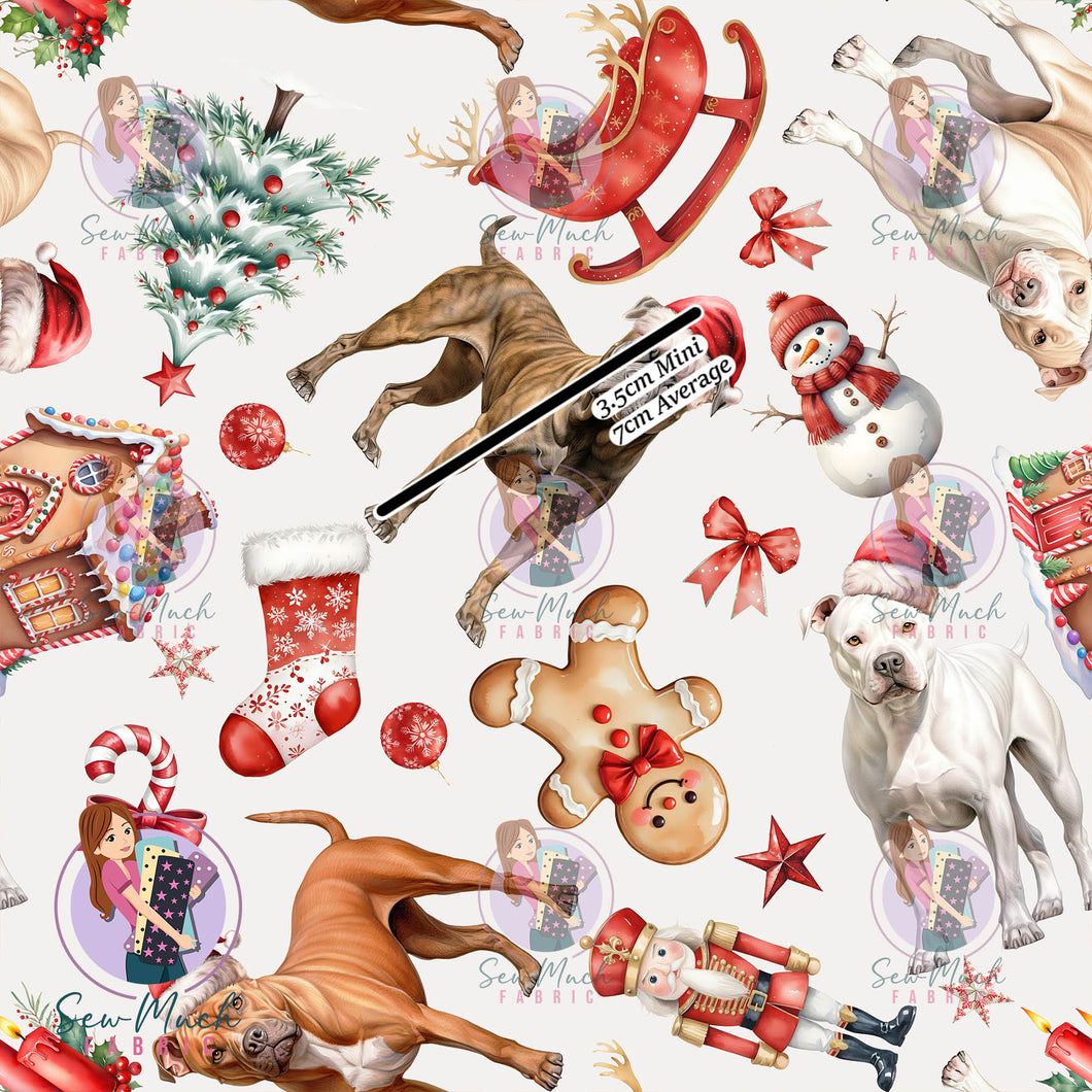 Christmas: Staffy | Woven | Retail | MINI Scale