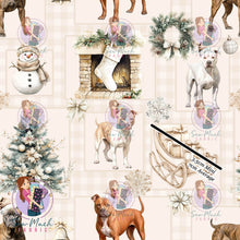 Load image into Gallery viewer, CHRISTMAS Pre-Order: Staffordshire Bull Terrier Winter Wonderland
