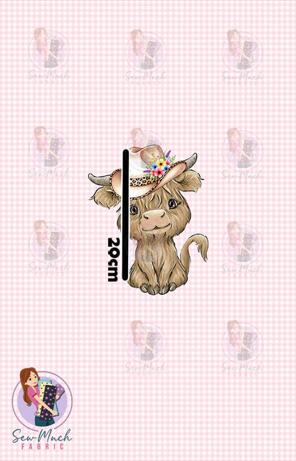 AUGUST Pre-Order (2): Highland Cow Heart PANEL