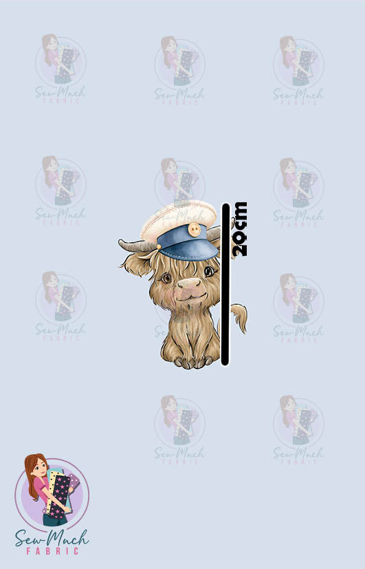 SEPTEMBER Pre-Order (1): Highland Cow Sailor PANEL