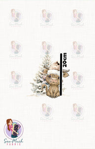 CHRISTMAS Pre-Order: Highland Cow Winter Wonderland 'PANEL'