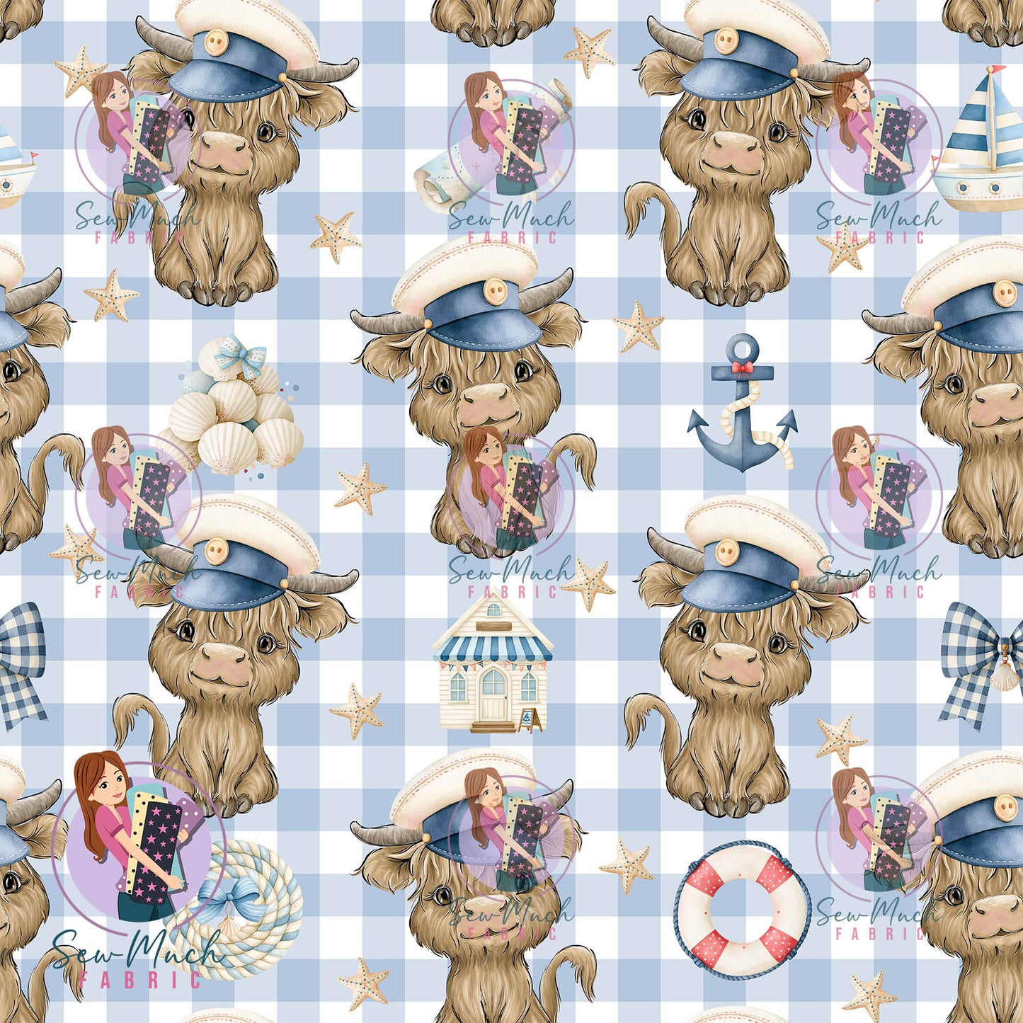 SEPTEMBER Pre-Order (1): Highland Cow Sailor