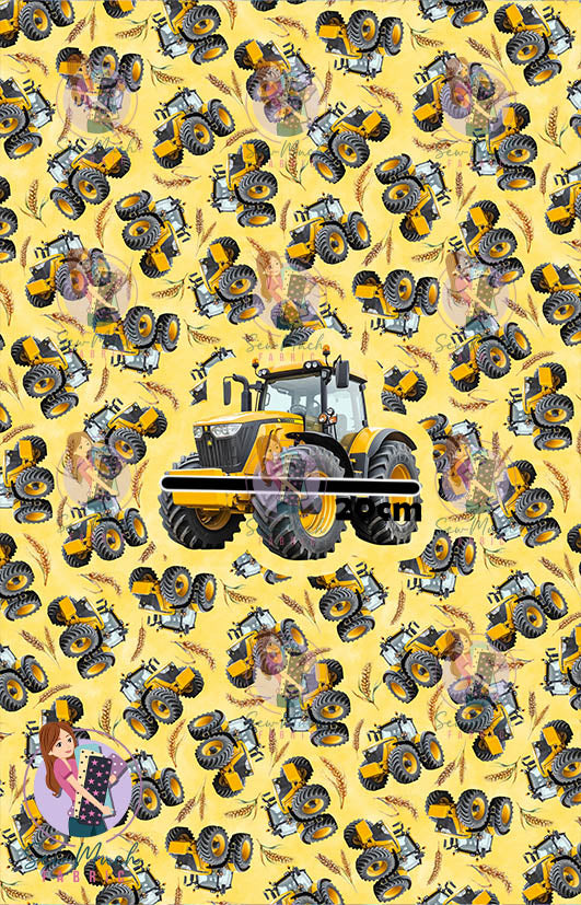 Tractor Yellow | PANEL | Retail | Cotton Woven