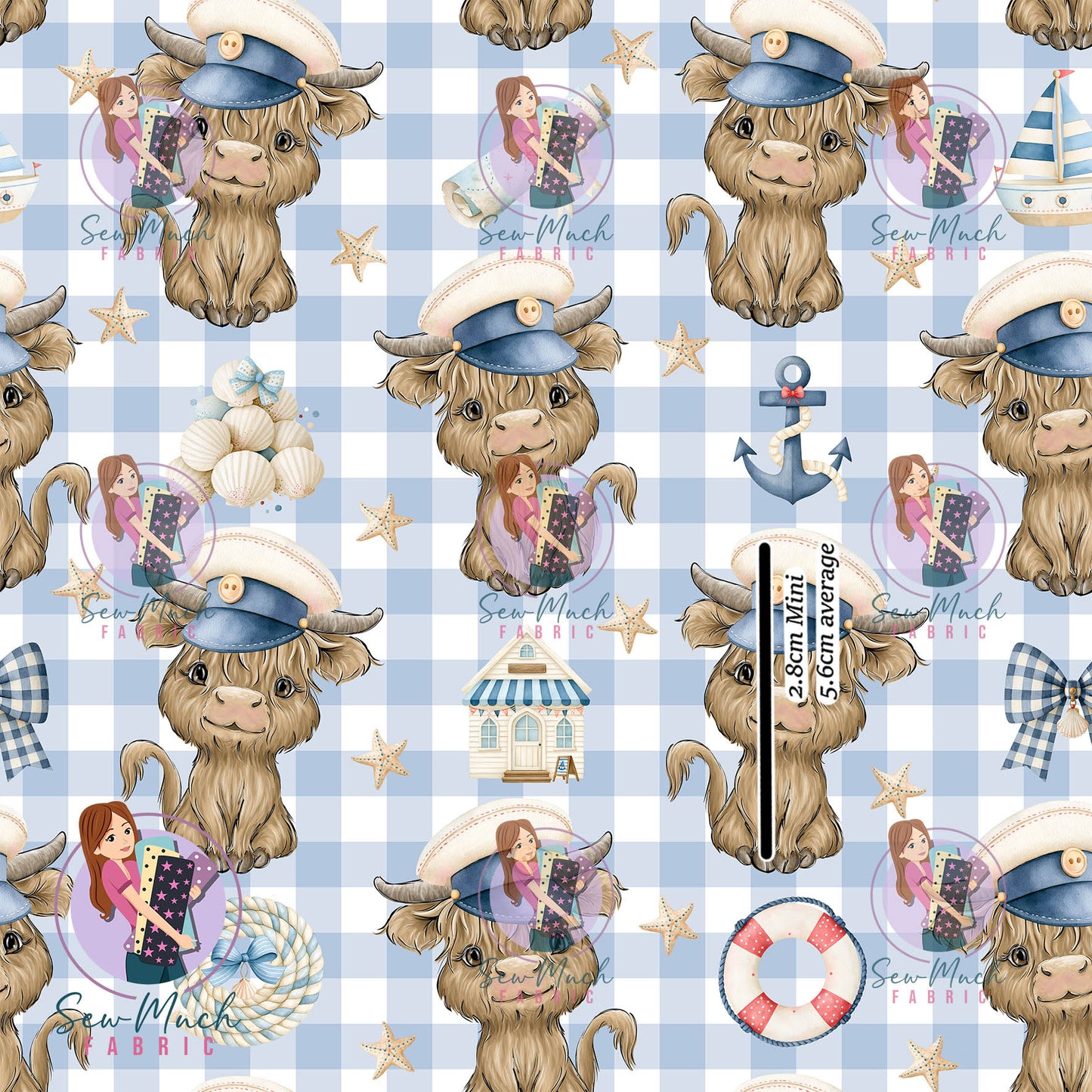 SEPTEMBER Pre-Order (1): Highland Cow Sailor