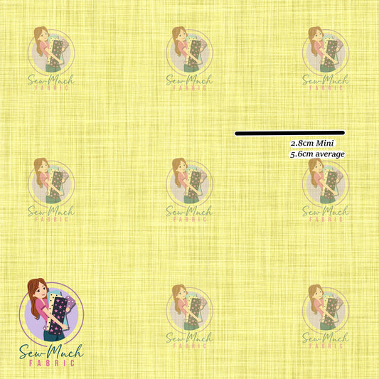 Linen look yellow | Woven | Retail | Average Scale