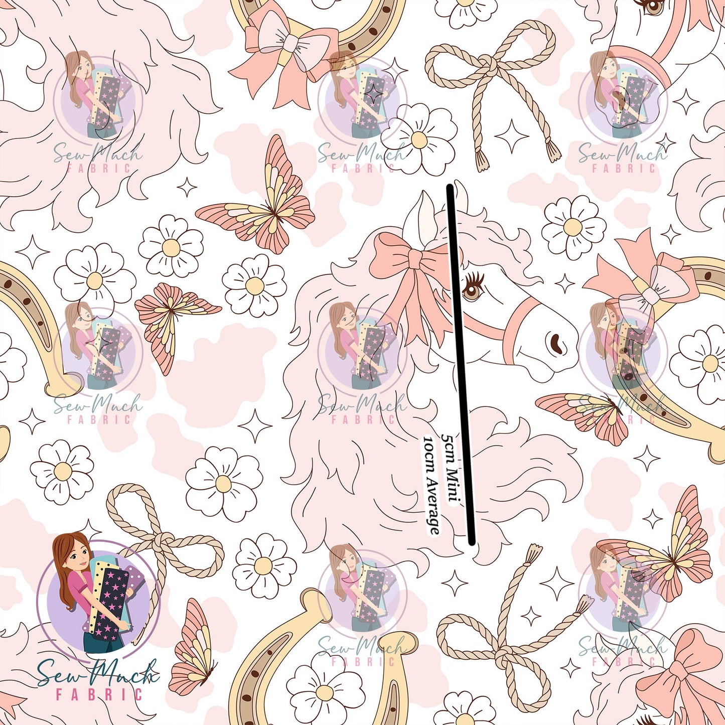 Pink Horses | Woven | Retail | Average Scale
