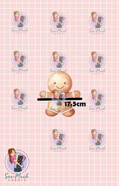 CHRISTMAS Pre-Order: Gingerbread Pink PANEL