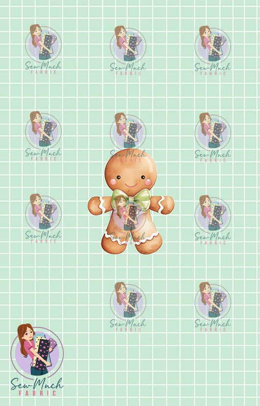 CHRISTMAS Pre-Order: Gingerbread Green PANEL